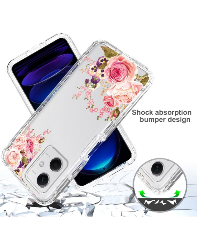Coque Xiaomi Redmi Note 12 5G / Poco X5 5G Fleurs Rose