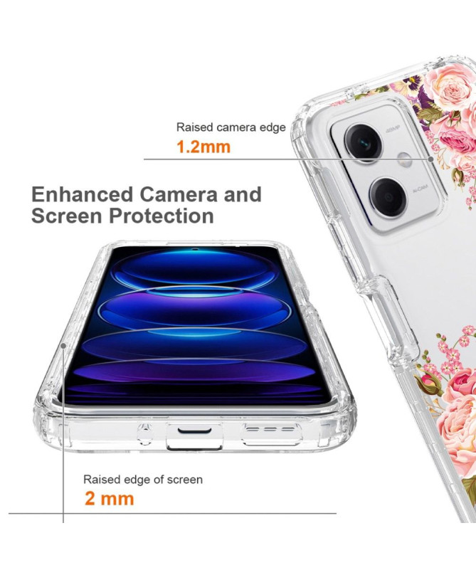 Coque Xiaomi Redmi Note 12 5G / Poco X5 5G Fleurs Rose
