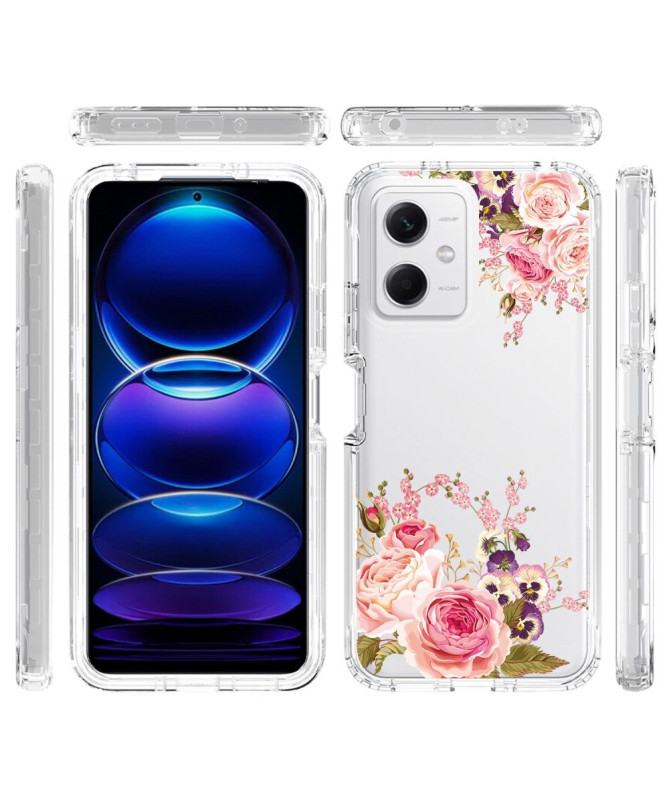 Coque Xiaomi Redmi Note 12 5G / Poco X5 5G Fleurs Rose
