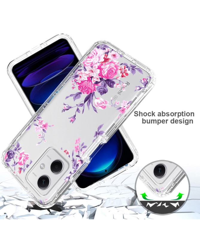 Coque Xiaomi Redmi Note 12 5G / Poco X5 5G Motif Fleurs