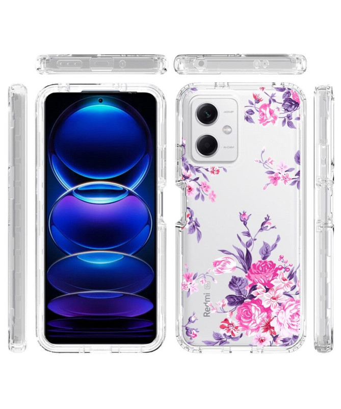 Coque Xiaomi Redmi Note 12 5G / Poco X5 5G Motif Fleurs