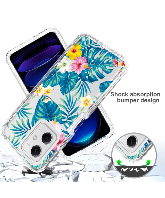 Coque Xiaomi Redmi Note 12 5G / Poco X5 5G Fleurs Exotiques