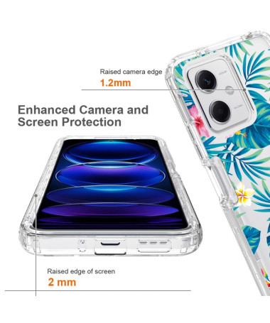 Coque Xiaomi Redmi Note 12 5G / Poco X5 5G Fleurs Exotiques