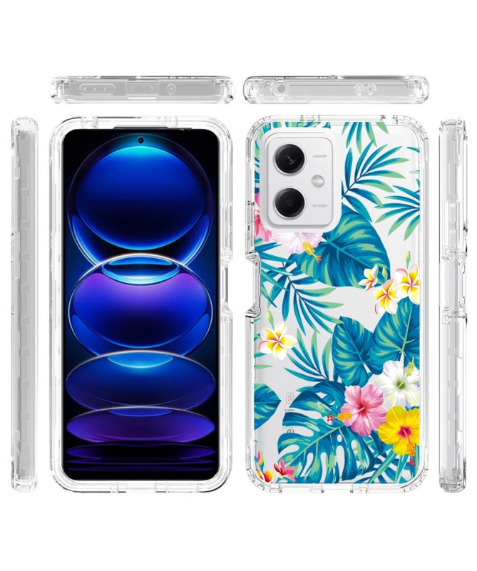 Coque Xiaomi Redmi Note 12 5G / Poco X5 5G Fleurs Exotiques