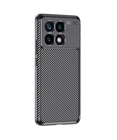 Coque Poco X6 Pro style fibre de carbone