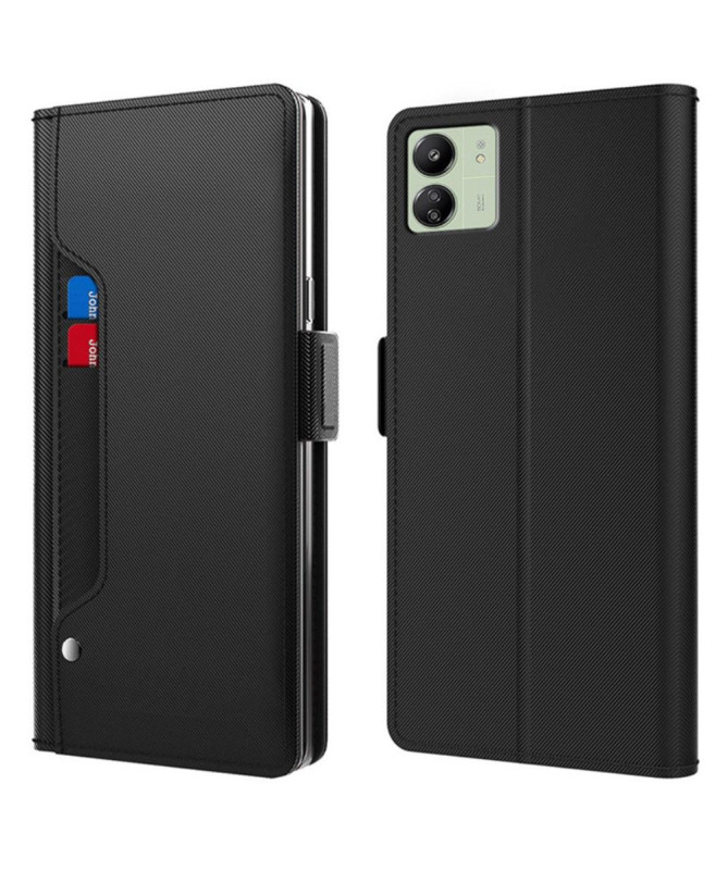 Housse Xiaomi Redmi 13C / Poco C65 premium porte cartes avec miroir