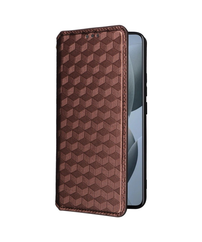 Housse Poco X6 Pro flip cover design géométrie