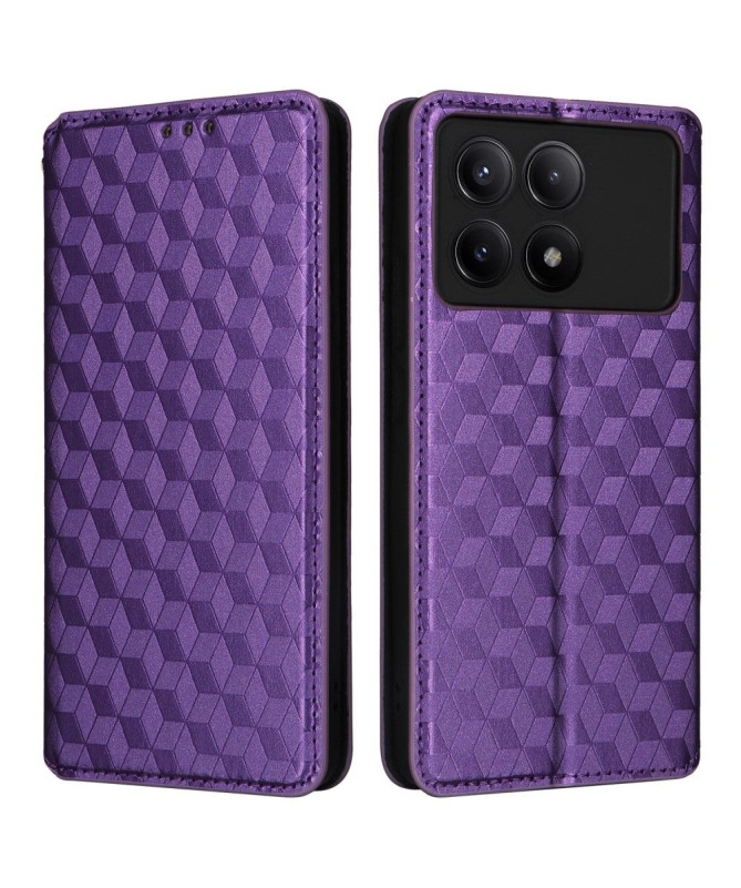 Housse Poco X6 Pro flip cover design géométrie