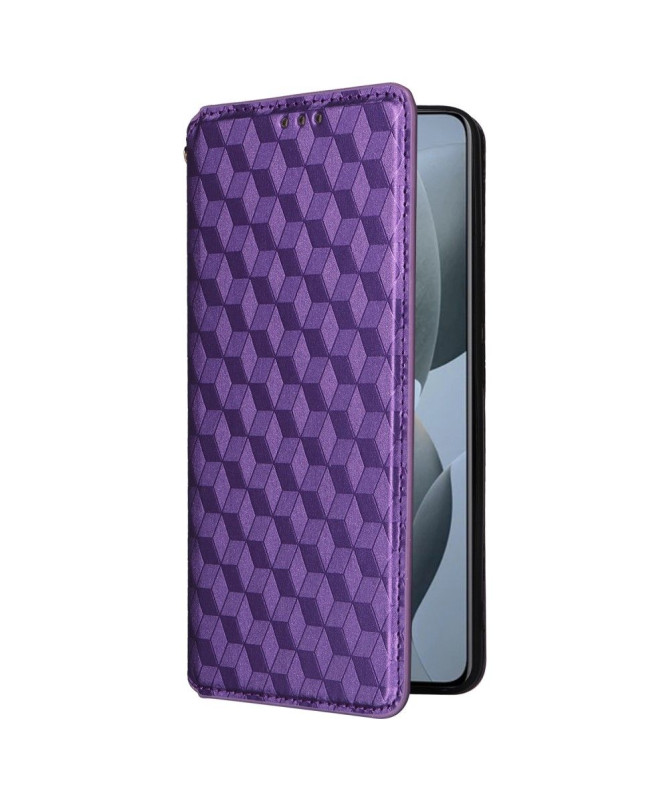 Housse Poco X6 Pro flip cover design géométrie