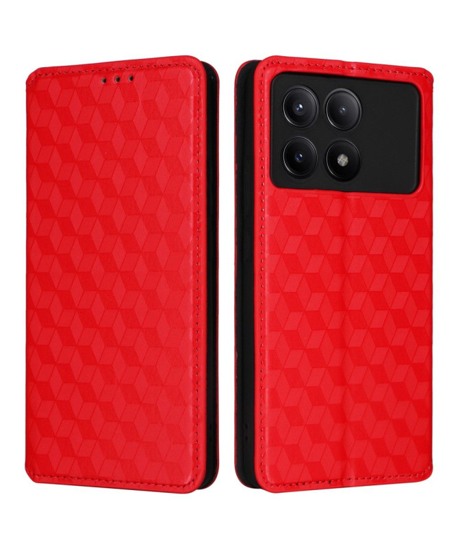 Housse Poco X6 Pro flip cover design géométrie