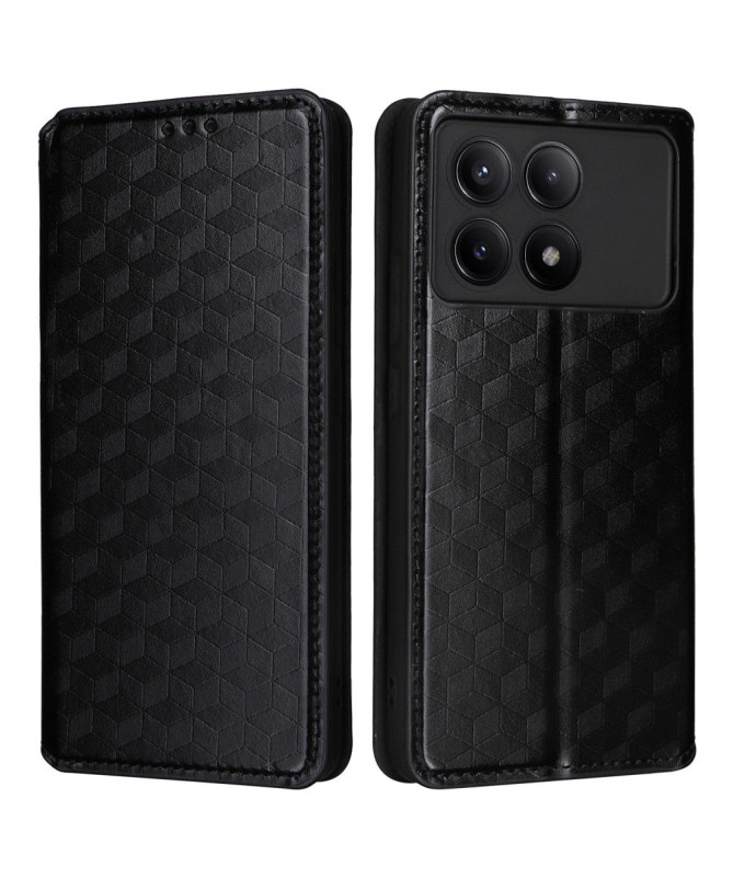 Housse Poco X6 Pro flip cover design géométrie