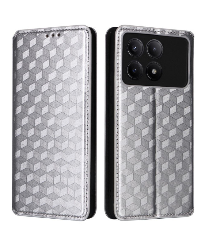 Housse Poco X6 Pro flip cover design géométrie