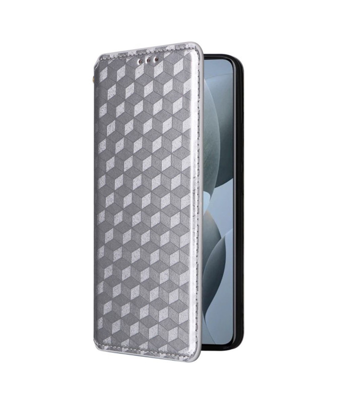 Housse Poco X6 Pro flip cover design géométrie