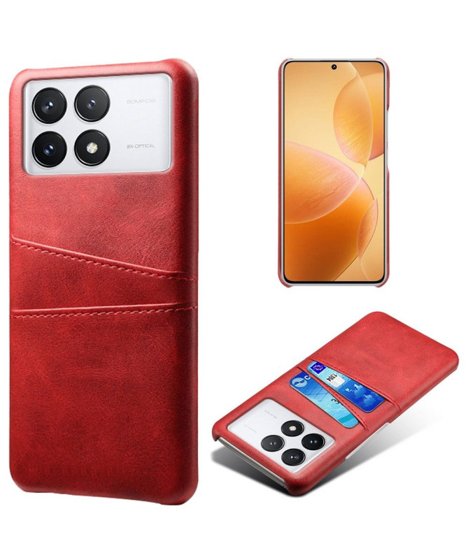 Coque Poco X6 Pro Porte Cartes Simili Cuir Basique