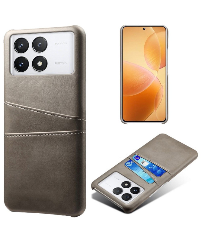 Coque Poco X6 Pro Porte Cartes Simili Cuir Basique