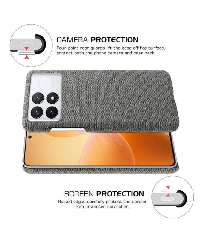 Coque Poco X6 Pro revêtement tissu