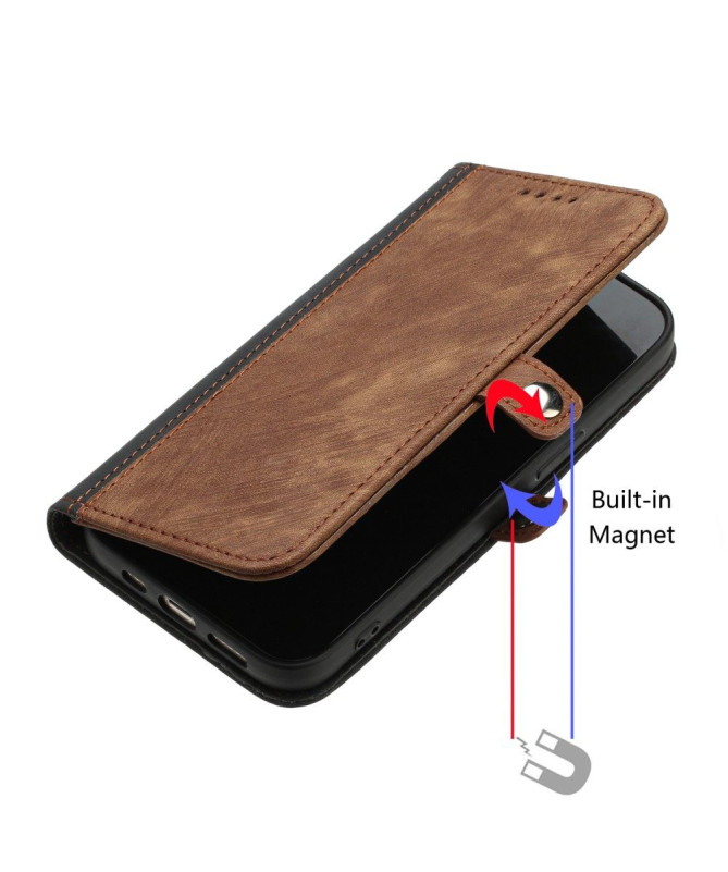 Housse Poco X6 Pro Rétro Porte-Cartes à Lanière