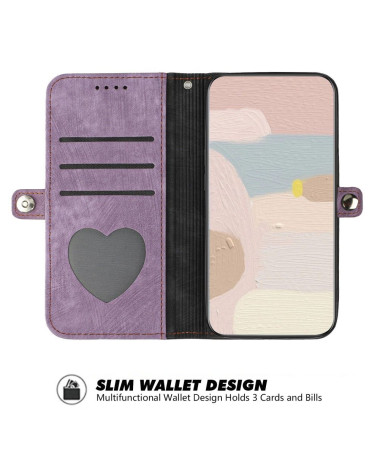 Poco X6 Pro - Housse Rétro Porte-Cartes à Lanière Violet - photo 23