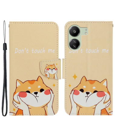 Housse Xiaomi Redmi 13C / Poco C65 ne me touche pas et chat