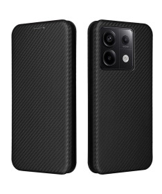 Xiaomi Redmi Note 13 Pro 5G / Poco X6 - Housse simili cuir fibre de carbone