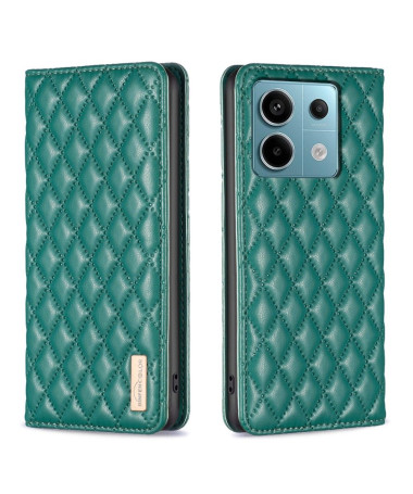 Flip Cover Xiaomi Redmi Note 13 Pro 5G / Poco X6 Matelassé BINFEN