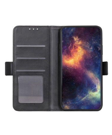 Étui Poco X6 Pro portefeuille revêtement simili cuir mat