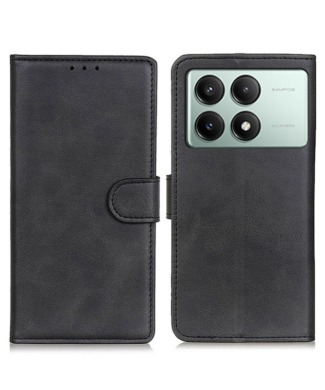 Housse Poco X6 Pro Marius effet cuir mat