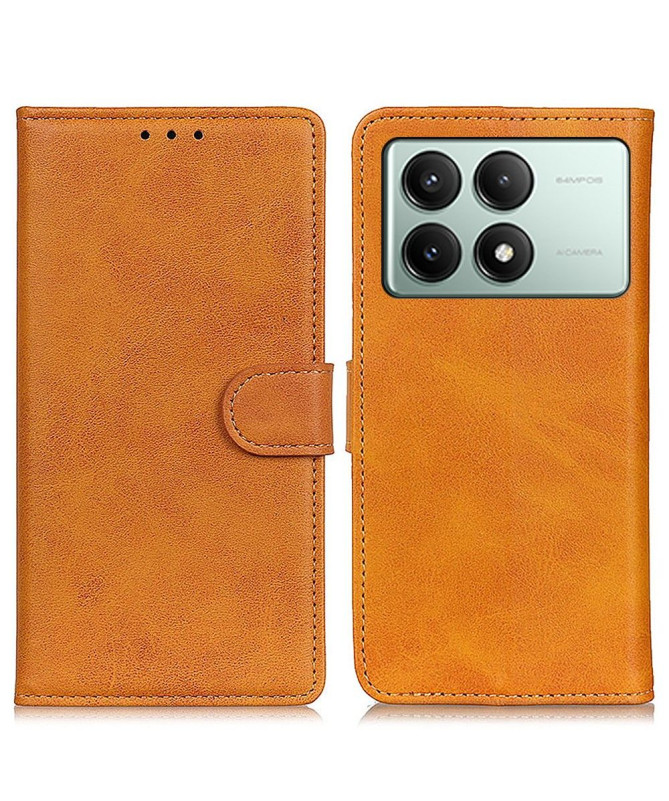 Housse Poco X6 Pro Marius effet cuir mat
