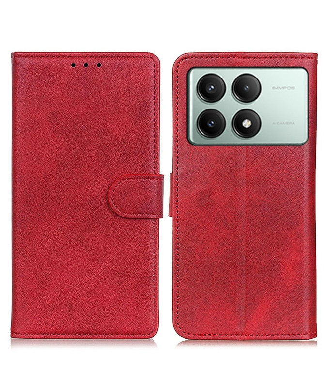 Housse Poco X6 Pro Marius effet cuir mat
