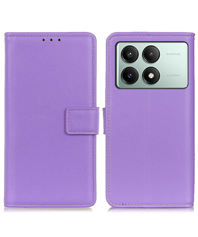 Housse Poco X6 Pro simili cuir basique
