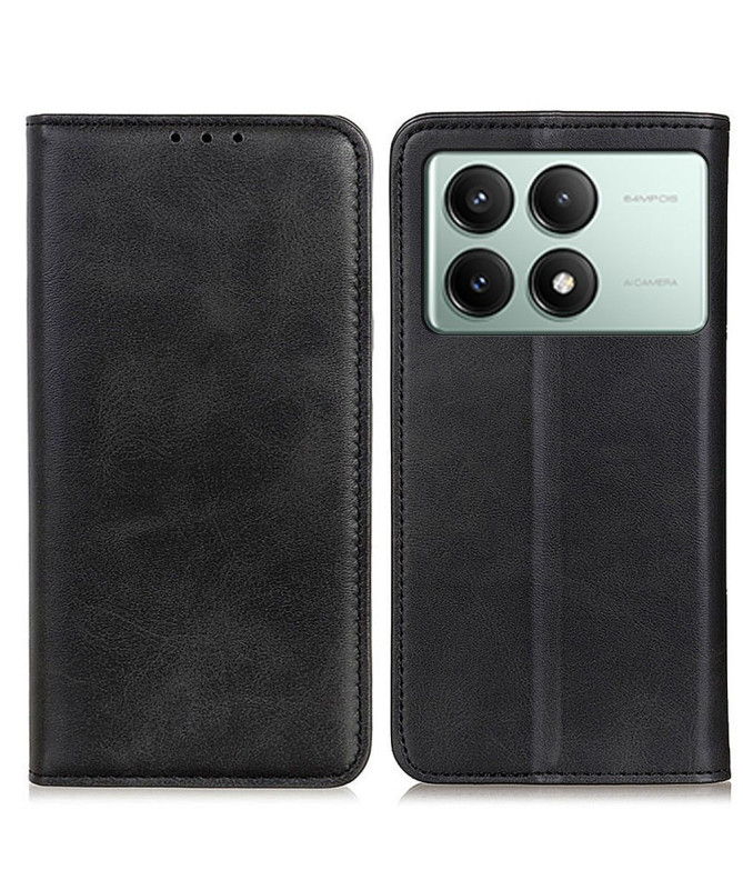 Housse Poco X6 Pro Simone Flip simili cuir vieilli