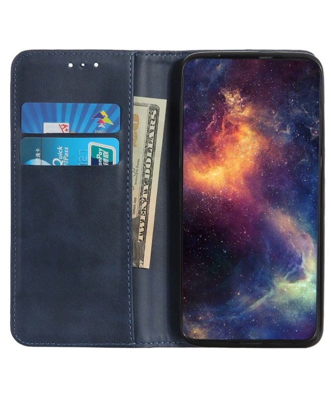 Housse Poco X6 Pro Simone Flip simili cuir vieilli