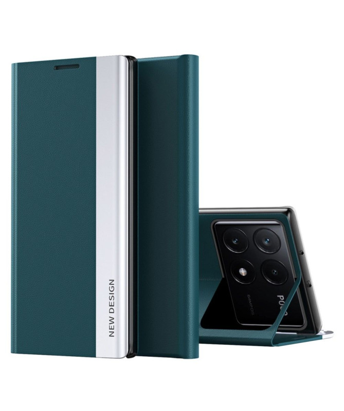 Etui Poco X6 Pro Business effet cuir Magnet
