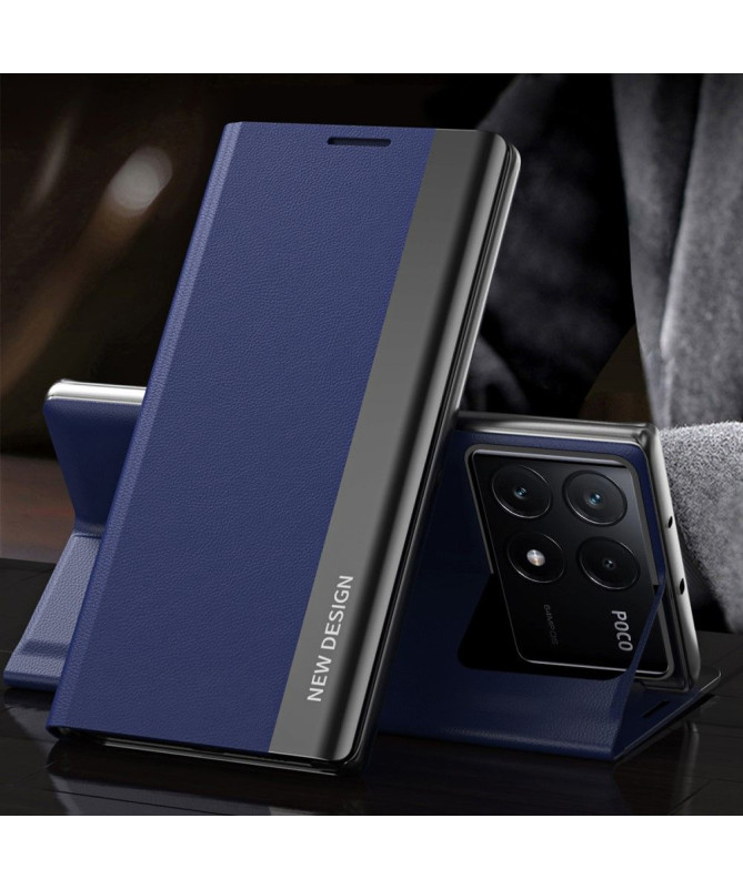 Etui Poco X6 Pro Business effet cuir Magnet