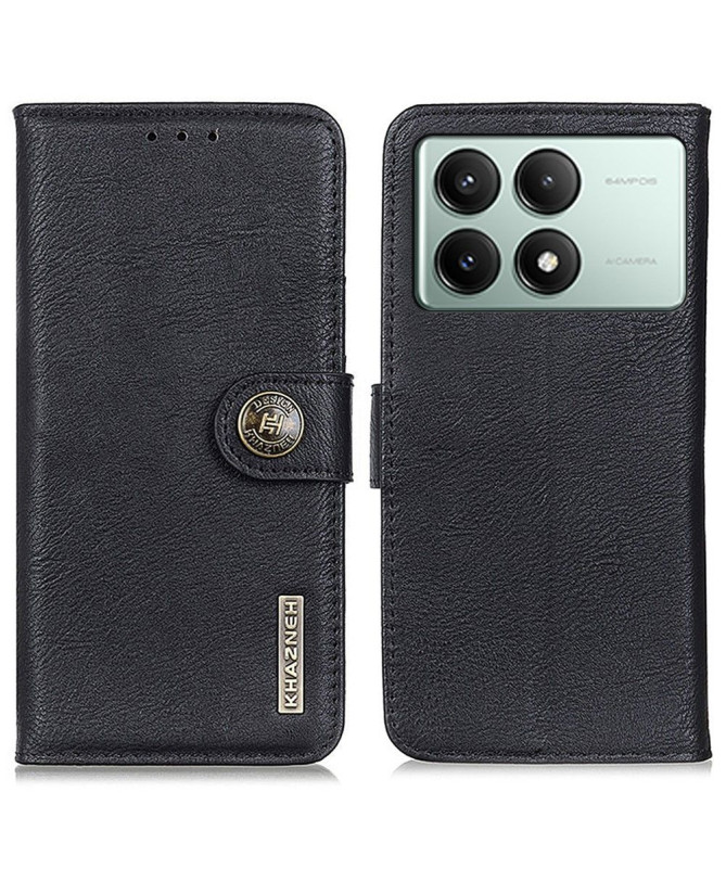 KHAZNEH - Housse Poco X6 Pro imitation cuir