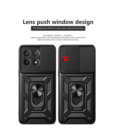 Coque Poco X6 Pro Camera Slide Fonction Support