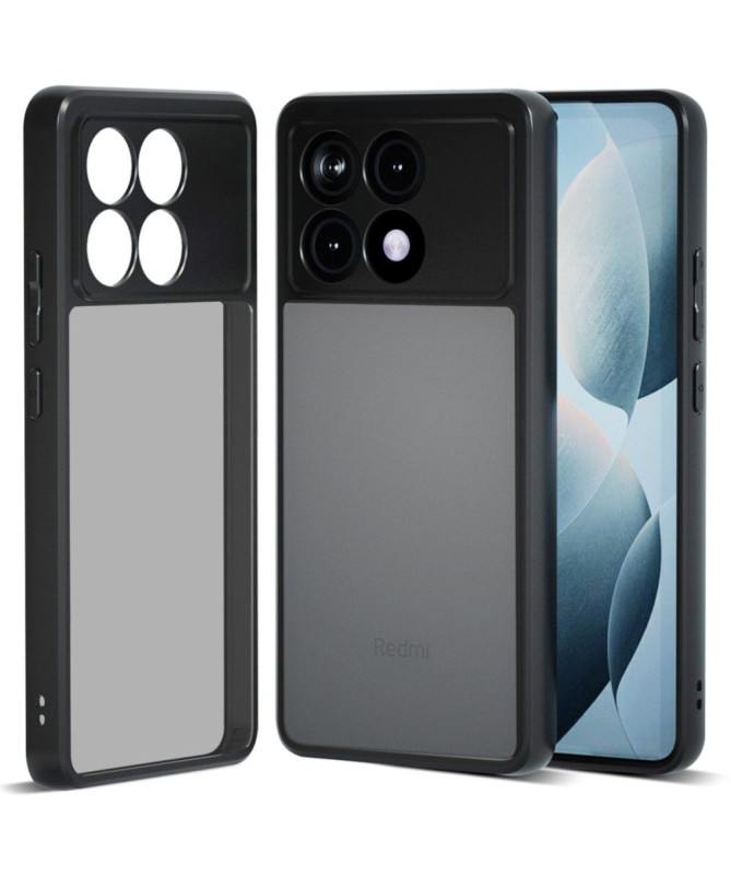 Coque Poco X6 Pro transparente noire mate