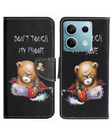 Housse Xiaomi Redmi Note 13 Pro 5G / Poco X6 Don't touch my phone avec ours