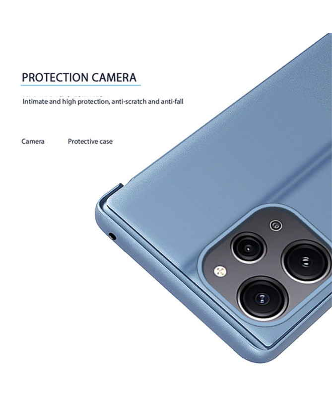 Coque Xiaomi Redmi 12 / Poco M6 Pro 5G avec rabat effet miroir