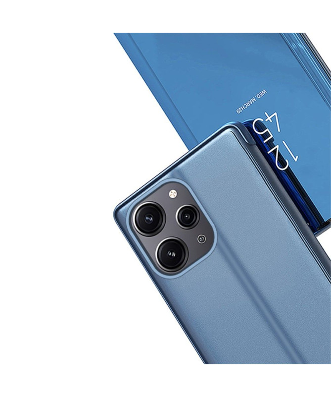 Coque Xiaomi Redmi 12 / Poco M6 Pro 5G avec rabat effet miroir