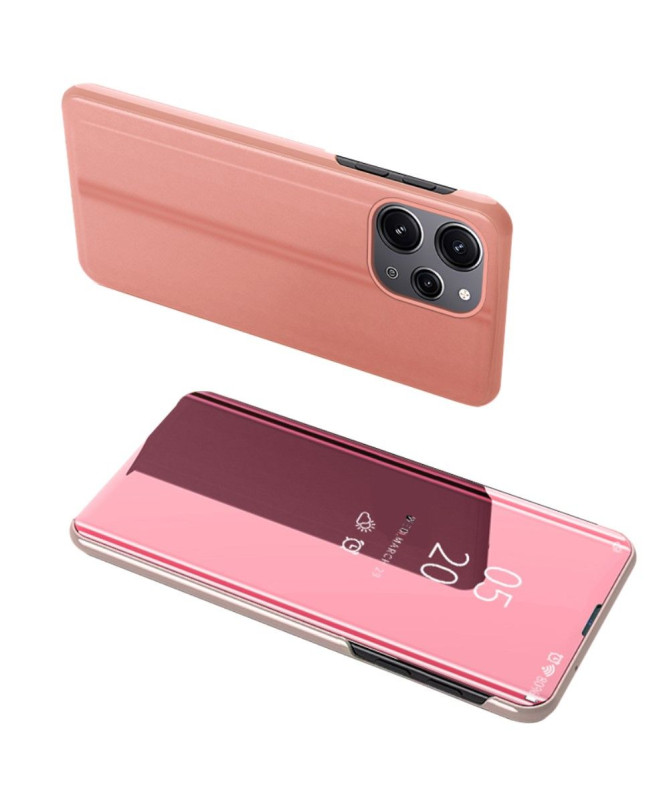 Coque Xiaomi Redmi 12 / Poco M6 Pro 5G avec rabat effet miroir