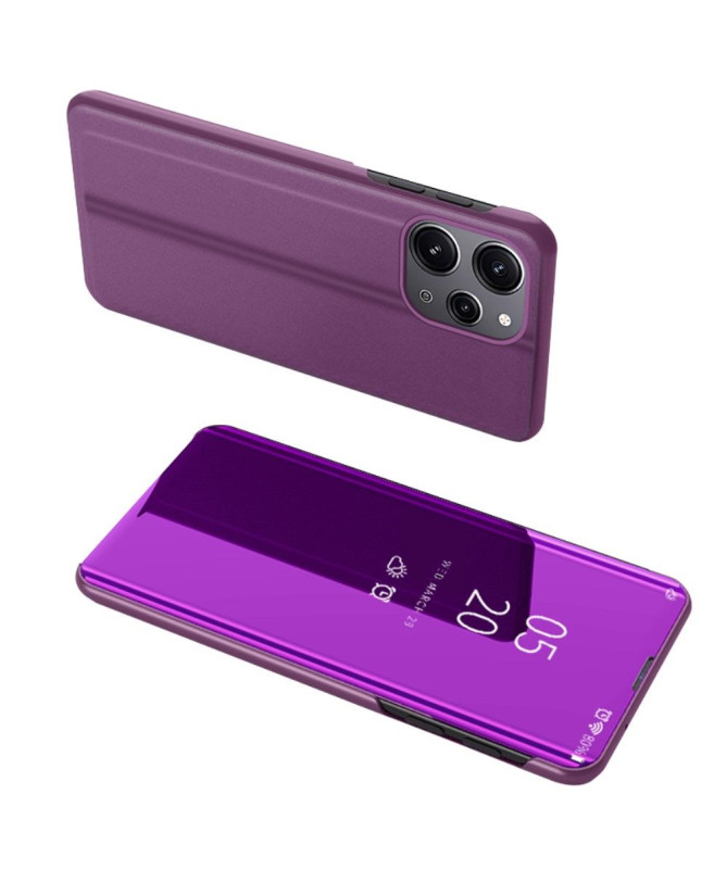 Coque Xiaomi Redmi 12 / Poco M6 Pro 5G avec rabat effet miroir