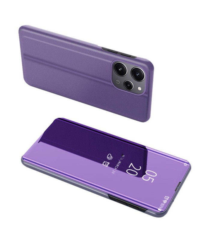 Coque Xiaomi Redmi 12 / Poco M6 Pro 5G avec rabat effet miroir