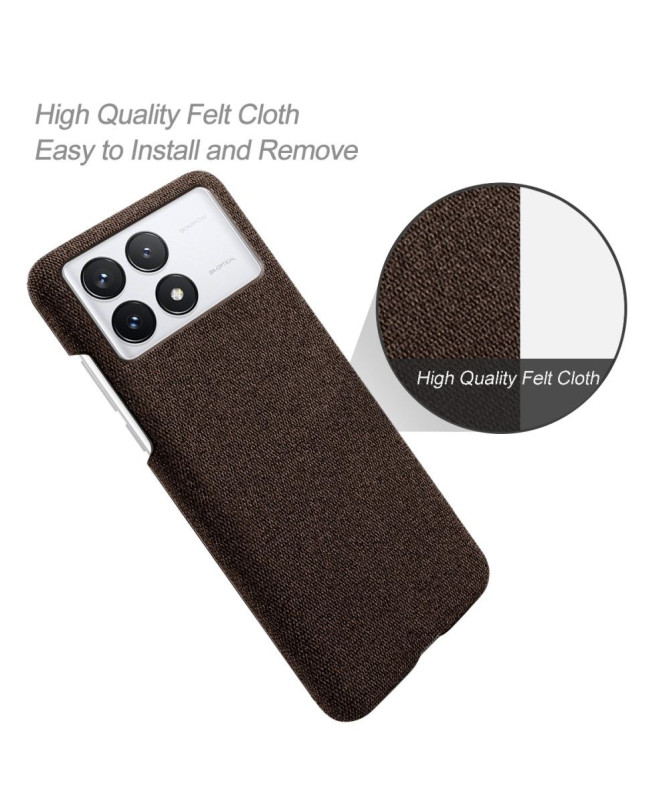 Coque Poco F6 Pro revêtement tissu