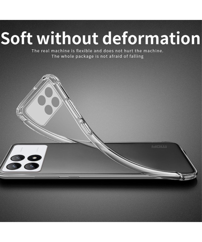Coque Transparente MOFI pour Poco F6 Pro - Protection Ultra-Clair