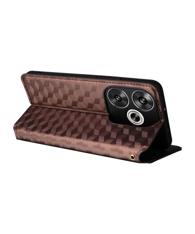 Housse Poco F6 flip cover design géométrie