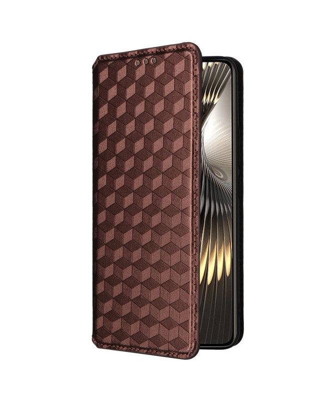 Housse Poco F6 flip cover design géométrie