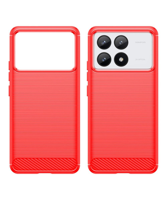 Coque Poco F6 Pro effet brossé silicone