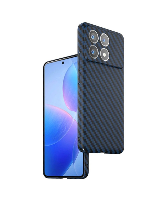 Coque Poco F6 Pro Texture Fibre de Carbone