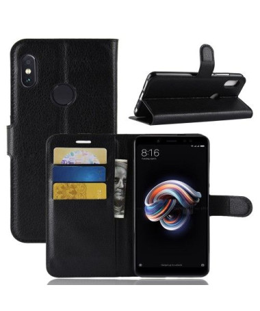 Housse Xiaomi Redmi Note 5 Style cuir porte-cartes